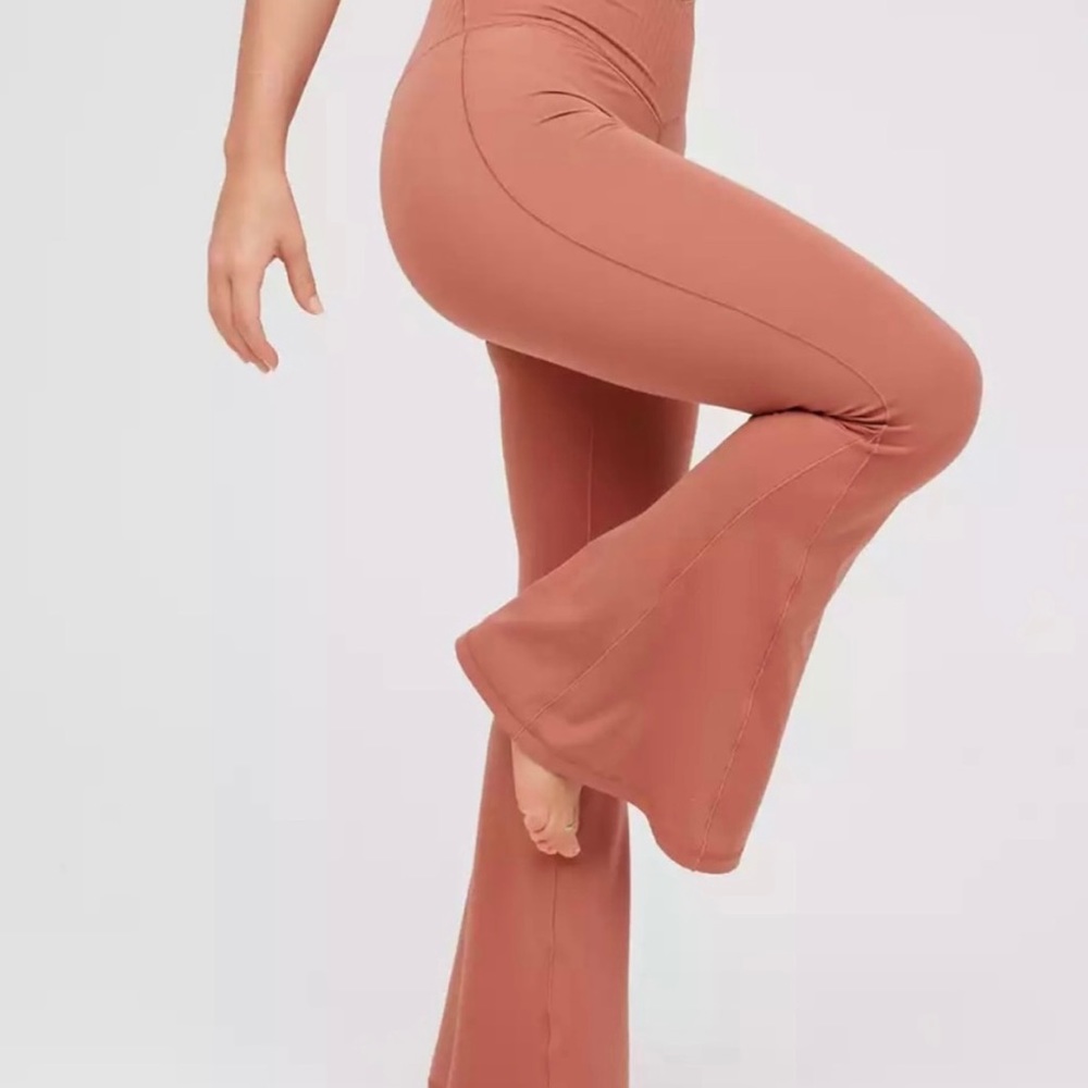 OFFLINE by Aerie Real Me High Waisted Crossover Flare Legging and Matching Bra